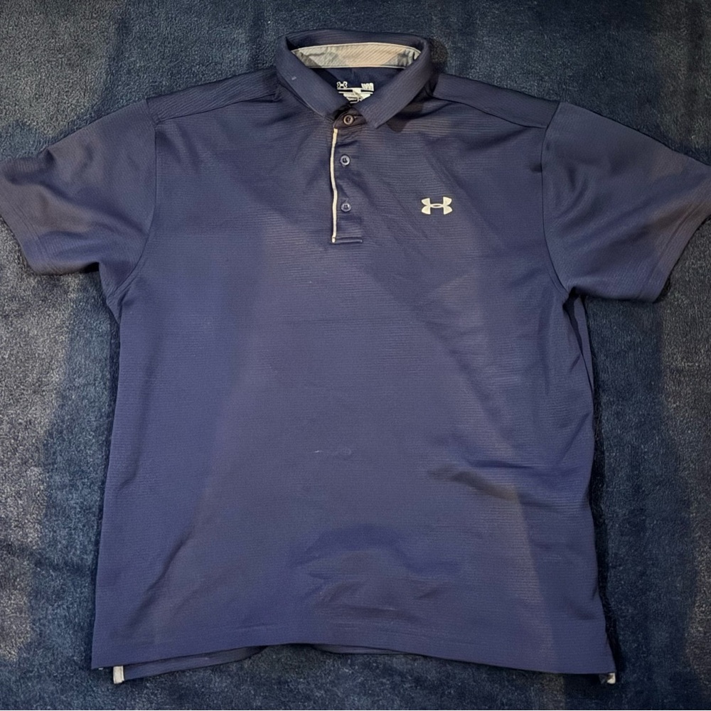 Mens UnderArmour Golf - “Navy” Golf Polo (Size: L)